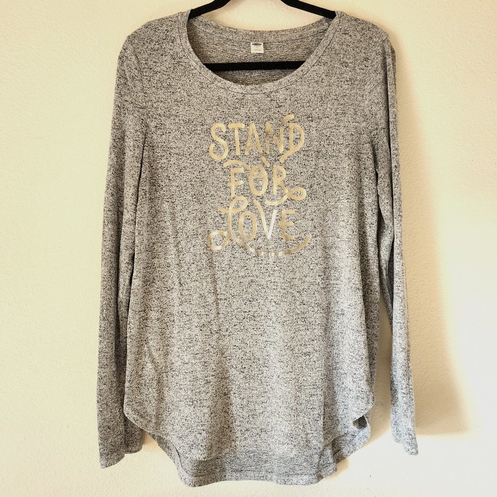 Women's Old Navy LS Plush Tee, M